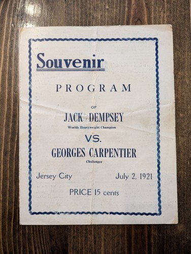 Rare 1921 jack dempsey - 1921,