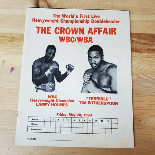 Vtg 1983 larry - holmes, tim