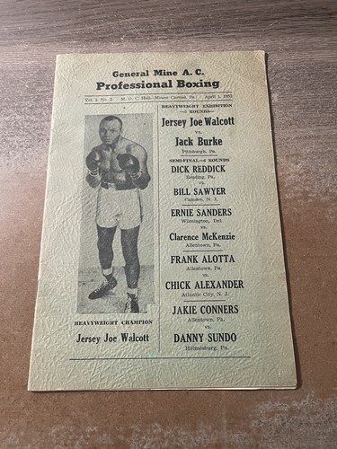 Very rare 1952 jersey joe - rare,