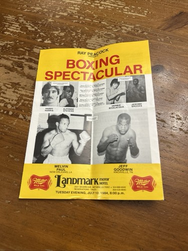Program boxing melvin paul - program,