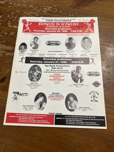 Program boxing brawlin - program,