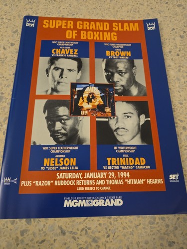 Boxing program 1994 chavez - program,
