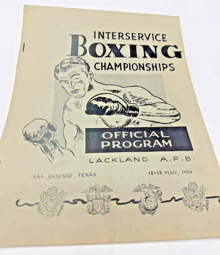 Boxing program 1954 lackland - boxing,
