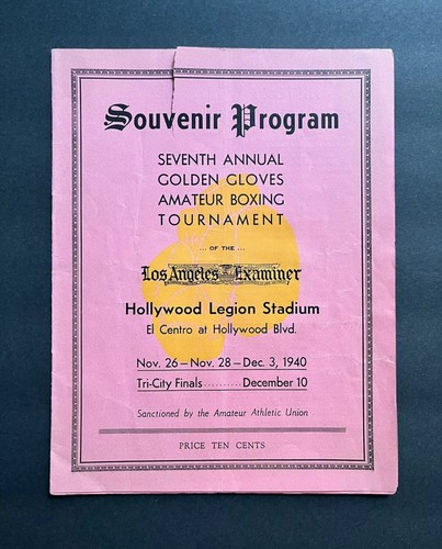 1940 golden gloves boxing - golden,
