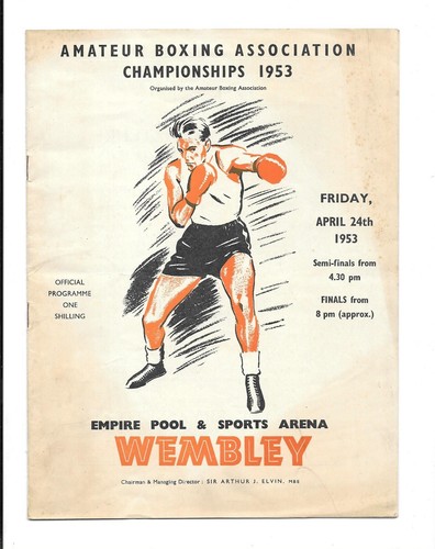 1953 boxing program wembley - 1953,