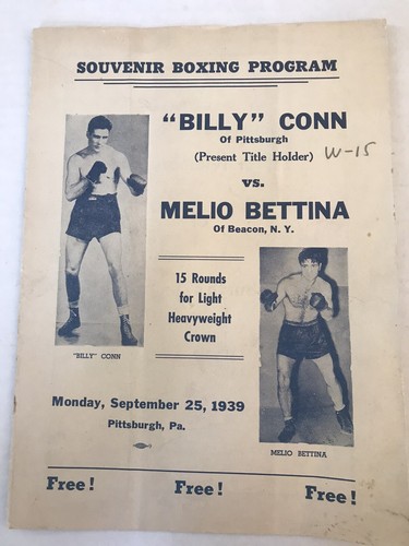 Billy conn melio bettina - billy,